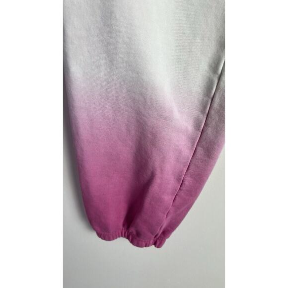 PELOTON Ombre Cotton Jogger Medium White Pink Pants Sweatpants Lounge Workout - Picture 7 of 10